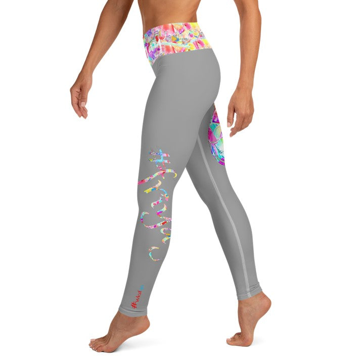 #friyay Gym Wear Leggings that's Mood Wear. Streetwear Yoga Pants. Black, White, Grey. WickedYo.